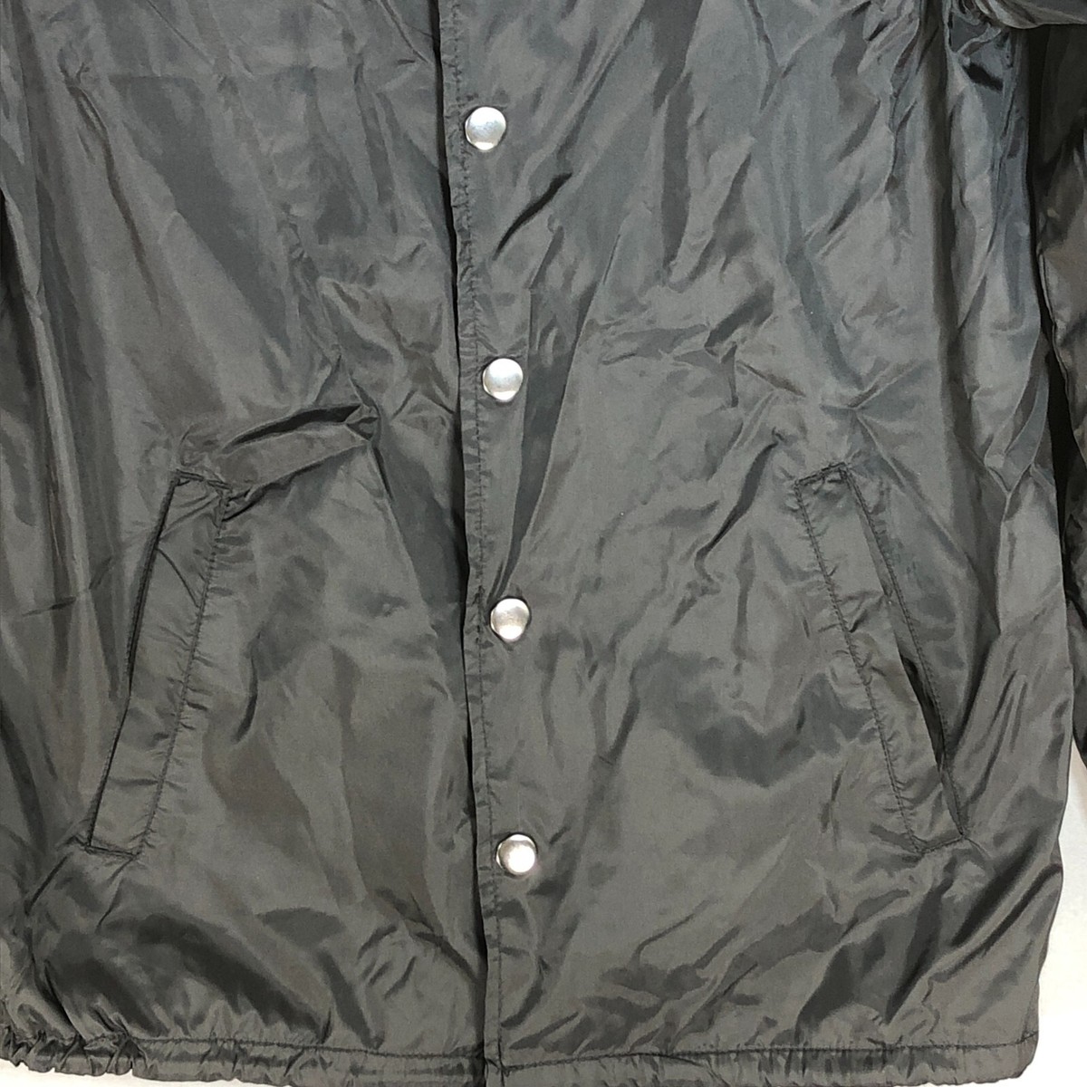 Airwalk Mens Jacket Small Black Snap Button Y2k Skate Lined