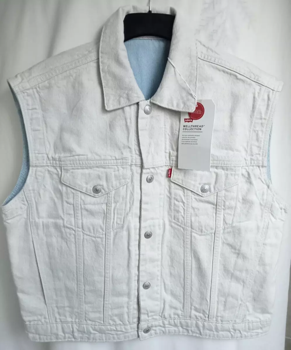 Levi's denim hot sale trucker vest