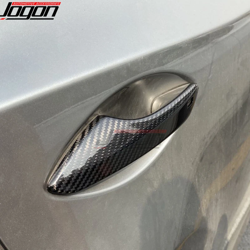 2X Para Lexus RC200t RC300 RC350 RC F Sport 2015-19 Carbono Manija Puerta Cubierta Tapicería Foto 4 de 4