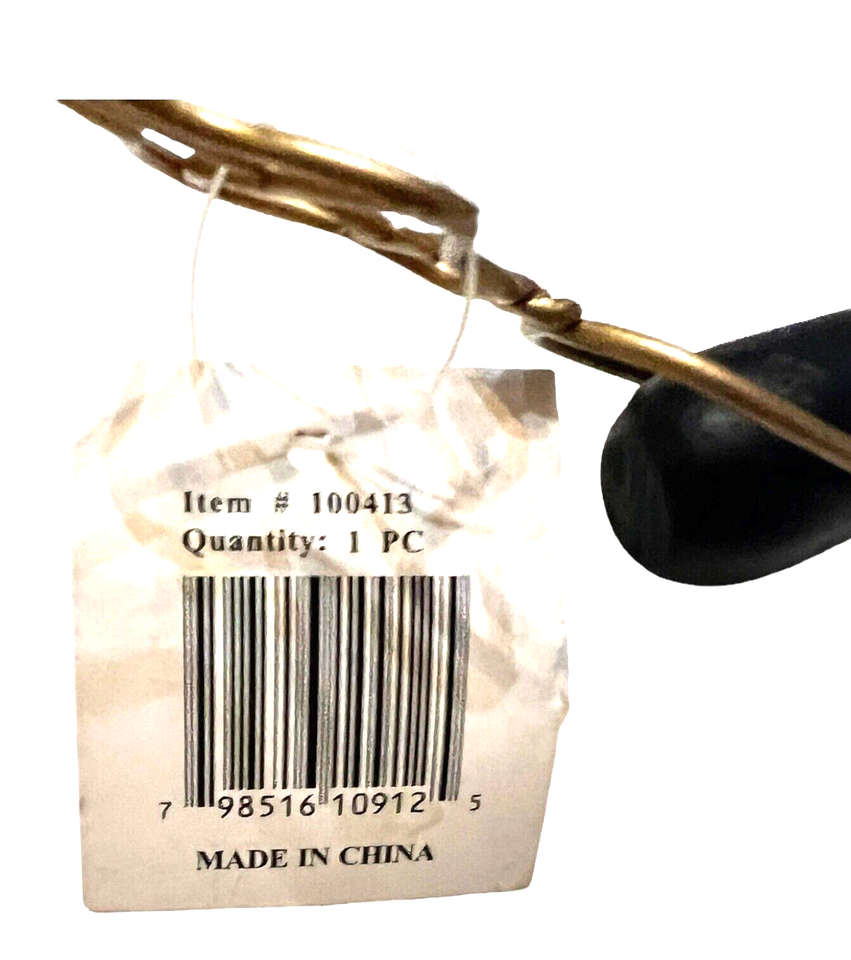 Paris France Eiffel Tower Decorative Glam Brass Metal Fly Swatter