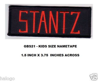 STANTZ GHOSTBUSTERS KIDS SIZE NAMETAPE PATCH - GBS21