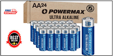 (24pcs AA Batteries) Long Lasting Alkaline Battery Heavy Duty Tv Remote Toys Lot
