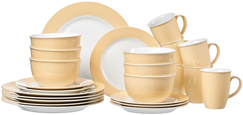 Ritzenhoff & Breker FLIRT DOPPIO Porzellan Geschirr Tafelservice Teller Tassen - Bild 2 von 4