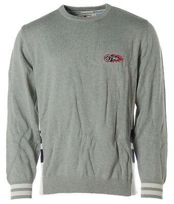 Jacky Ickx Herren Pullover Strick Rundhals Endurance Racing Grey L X1865