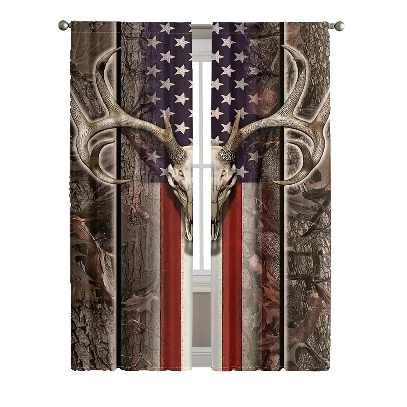 Bandera de Poliéster Cortinas de ventana de impresión