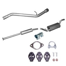 Komplette Auspuff + Anbausatz für Mazda 3 1.6 Fliessheck, Stufenheck 77kW