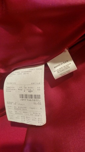 Cappotto donna Giorgio Armani 100% Cashmere Tg 42 New!! - Foto 2 di 9