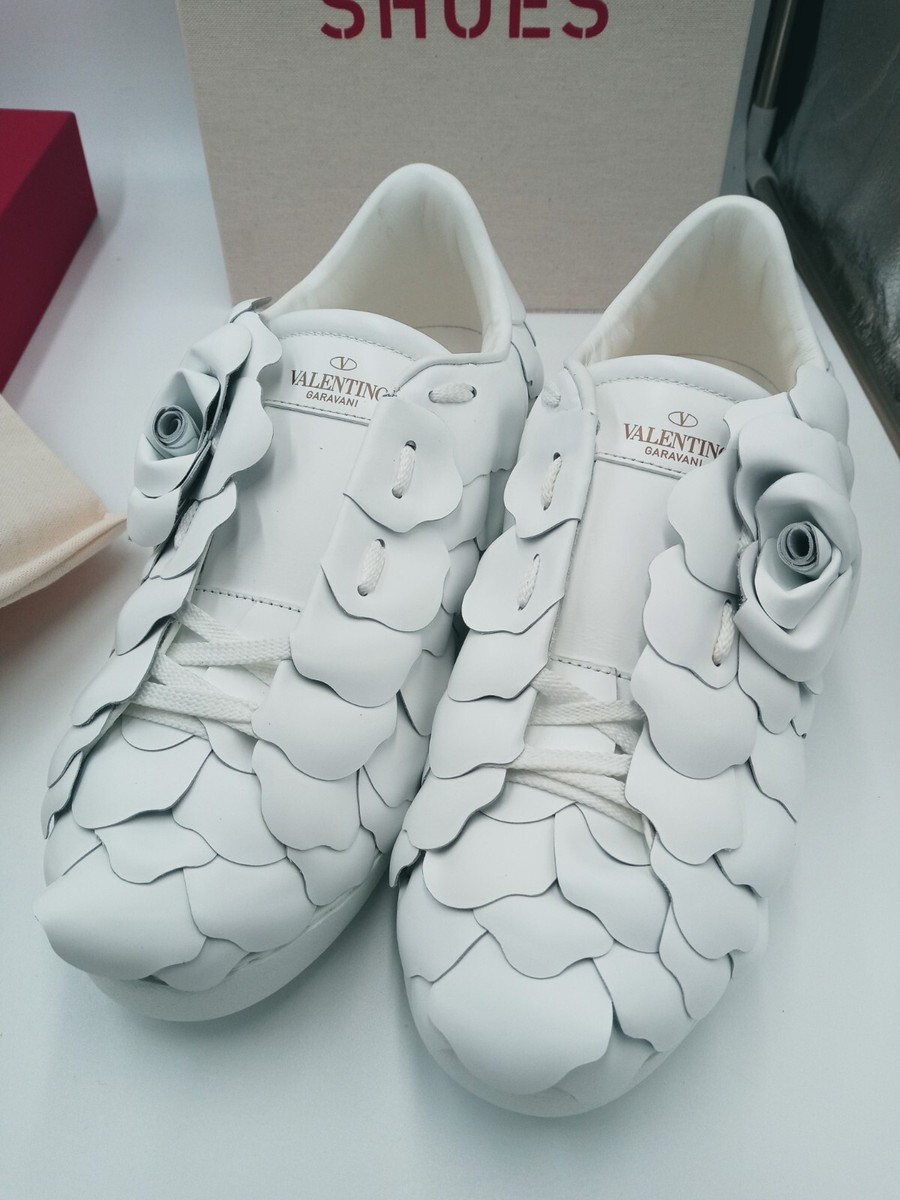 Valentino Garavani Atelier 03 Rose Edition Leather Sneakers Valentino Garavani Atelier 03 Rose Edition Leather Sneakers