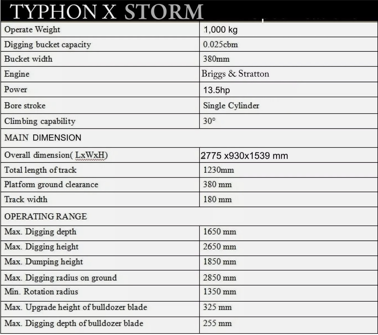 Free Ship Mini Excavator 1 Ton Digger 13.5hp Gas Tracked Crawler B&S EPA Engine