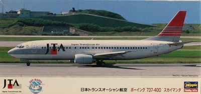 Hasegawa 1 0 Boeing 737 400 Sky Manta Jta Japan Tran Ocean Air Kit Ll17 Ebay