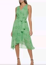 Tommy Hilfiger green sleeveless dress sz 16