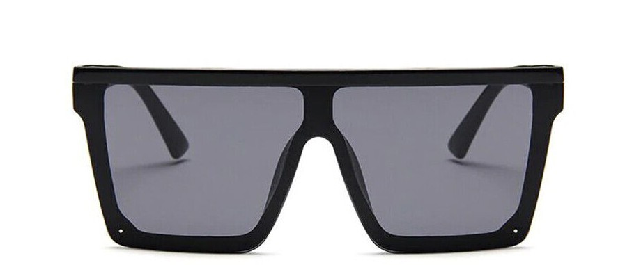 Men Women Sunglasses Fashion Oversize Flat Mirror Lens  display picture 1