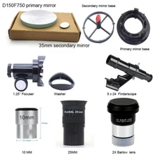 150/750 Newton reflector Complete set of self-made telescope accessories