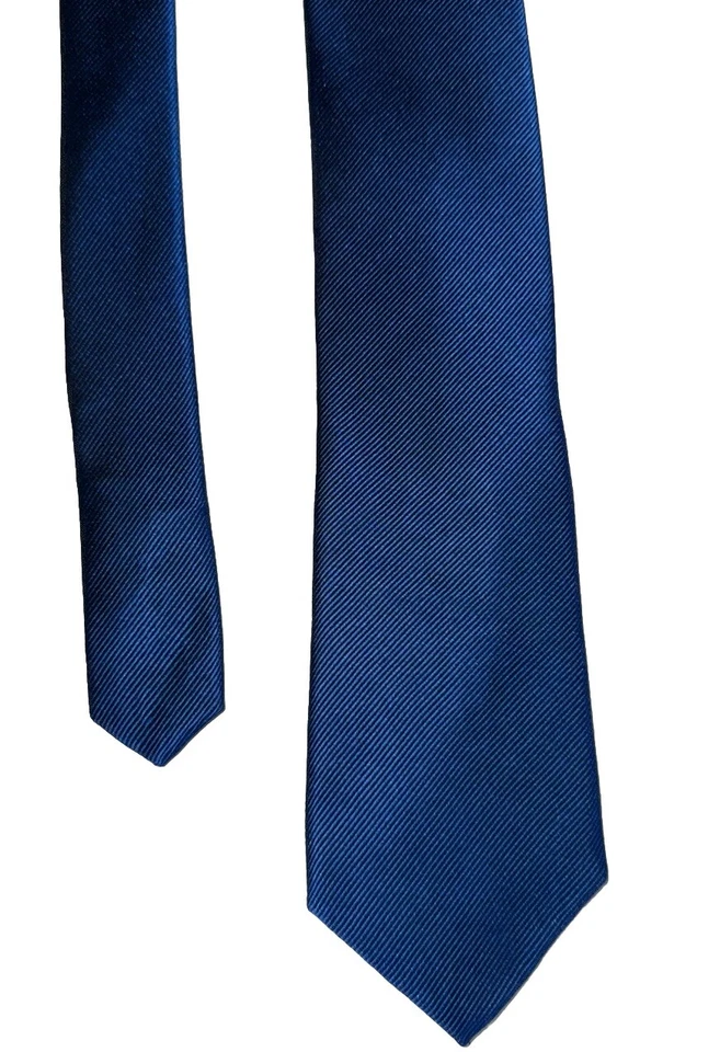 Corbata Beverly Hills Polo Club azul real 100 % seda aproximadamente 60" x 3" Foto 4 de 4