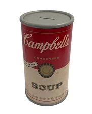 Vintage Campbell's Campbell Tomato Soup Coin Bank 9.5" Tall
