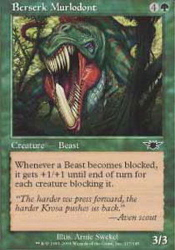 Berserk Murlodont - Foil ~ Near Mint Legions MTG Magic UltimateMTG Green Card