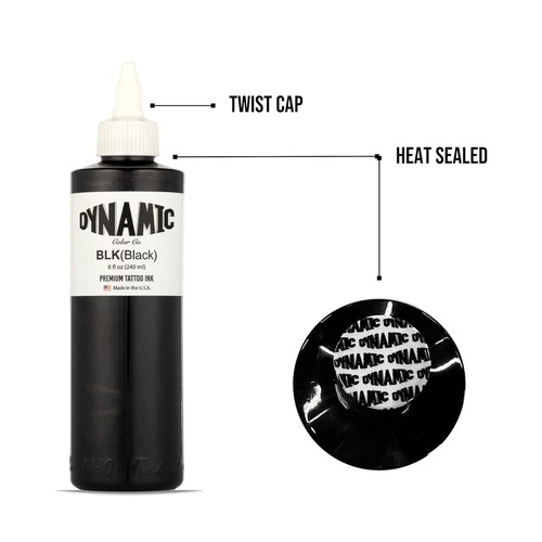 Black Ink 8oz Bottle - Picture 5 of 7