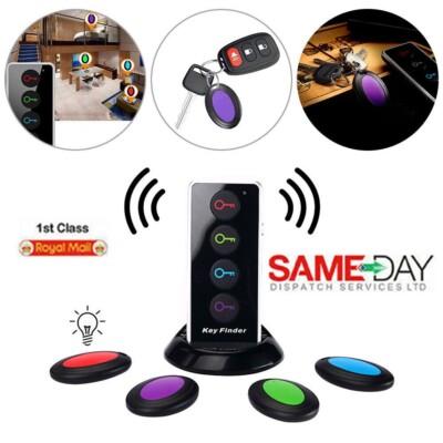 Schlüsselfinder, Esky 4 in 1 Wireless Key Tracker Fernbedienung RF Item Locator mit