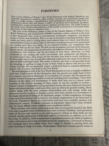 Webster's New World Dictionary of the American Language 1969 W/student Handbook - 第 11/15 張圖片