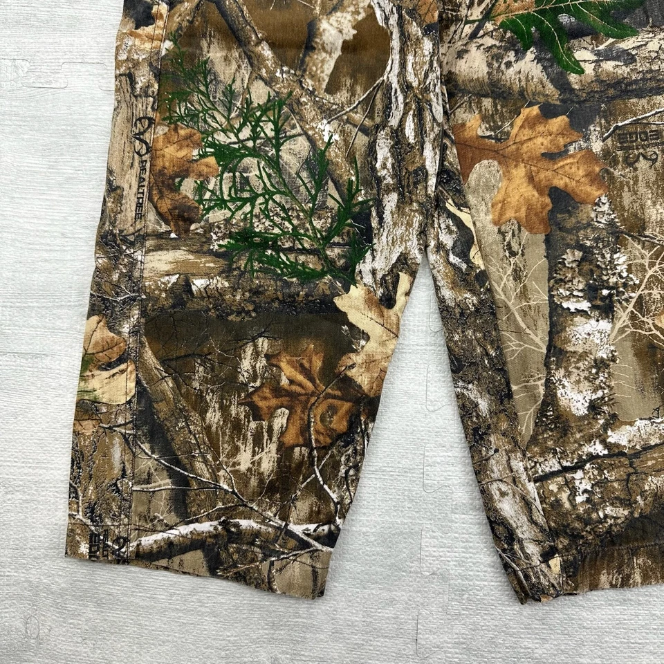 Habitat Camo Cargo Pants Youth Large Realtree Camouflage Hunting Canvas - Image 3 of 4