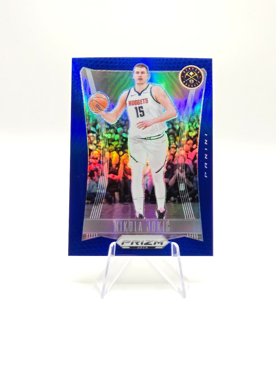 Nikola Jokic 2023-24 Panini Prizm Deca Blue SP /149 #35 Nuggets