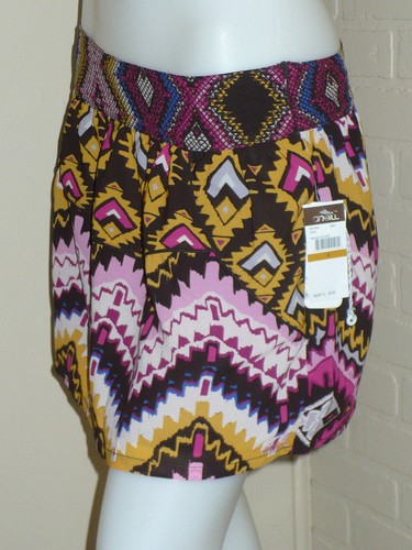 NEU MIT ETIKETT O'NEILL VINTAGE TRIBAL AZTEKEN ETHNISCHER ROCK CHIFFON BOHO RETRO ABSTRAKT 3 S - Bild 3 von 5