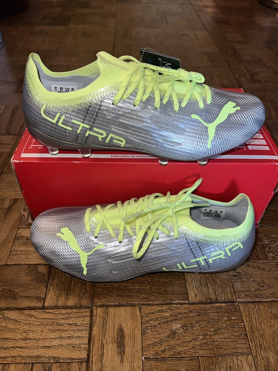 Size 6.5 - PUMA Ultra 1.4 FG AG Diamond Silver Fizzy Light W