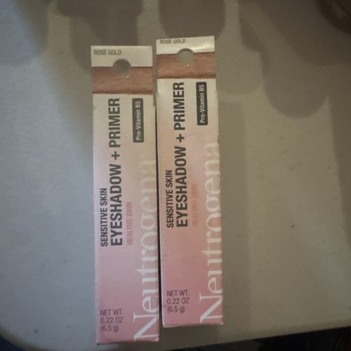2 Neutrogena Sensitive Skin Eyeshadow+Primer Rose Gold .22oz - NEW - Picture 2 of 2
