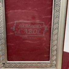 Cornice in Arte Greca Argento Made in Ita Arredamento Stile moderno Pacco Regalo