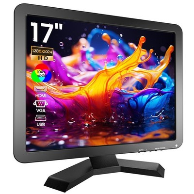 Eyoyo 17 inch CCTV Monitor 1280x1024 HDMI/VGA/BNC for Security Cameras/DVR PC