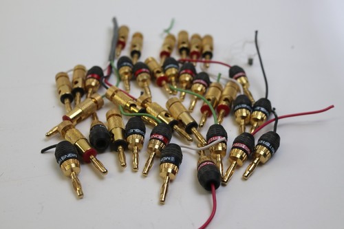 Bananenstecker Lautsprecherkabel Stecker Heimkino Lautsprecher Kabel Stecker Posten/Gebraucht