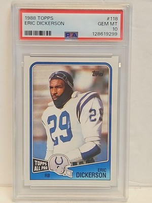 1988 Topps #118 Eric Dickerson PSA 10 Los Angeles Rams