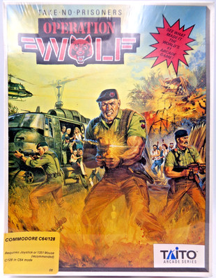 COMMODORE 64/128 -- OPERATION WOLF (TAITO - DISK) #NOS #SEALED