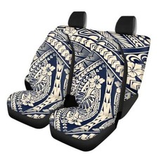 Hawaiian Hibiscus Car Seat Cover 4 Pcs Polynisan Hawaiian Hibiscus Polynesian