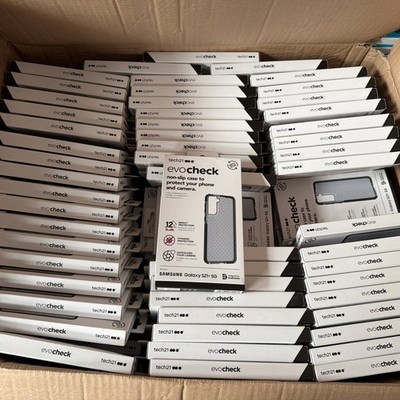 100 x Tech21 EvoCheck Galaxy S21+ 5G - Smokey/Black mit Multi-Sturzschutz