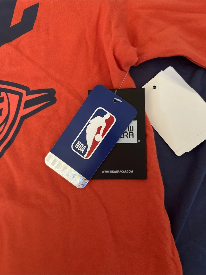 Oklahoma City Thunder NBA Men's Long Sleeve Shirt, Orange Size Medium With Tags - Image 3 of 4