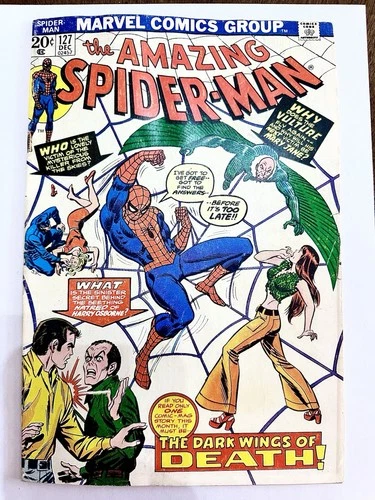 Amazing Spider-Man #127 1973 Vintage Marvel Comic 1st Shallott Vulture Andru