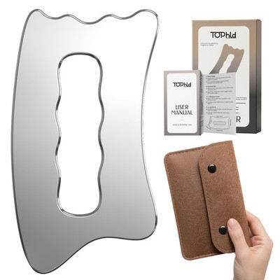 Muscle Scraper Tool, Stainless Steel Scraping Tool Physical Therapy, Guasha T...