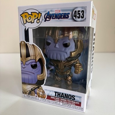 Funko Pop Thanos 453 Marvel Avengers Endgame New Ships in Protector Vinyl Figure
