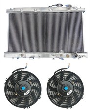 Full Aluminum Radiator +2 x Fans For 1994-2001 Acura Integra Dc2