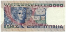 50000 LIRE BANCA D ITALIA VOLTO DI DONNA 20/06/1977 SPL