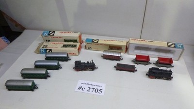 Konvolut Arnold N 10 tlg. DB  Nebenbah-Züge mit 2 Loks, geprüft, teils OVP-#2705
