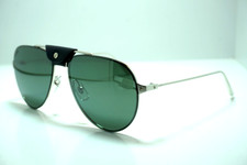 Cartier CT0166S 004 Santos Aviator Sunglasses New Authentic