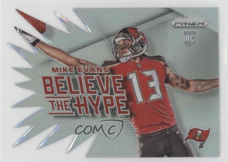 2014 Panini Prizm Believe the Hype Silver Prizm Mike Evans #BH5 01jb