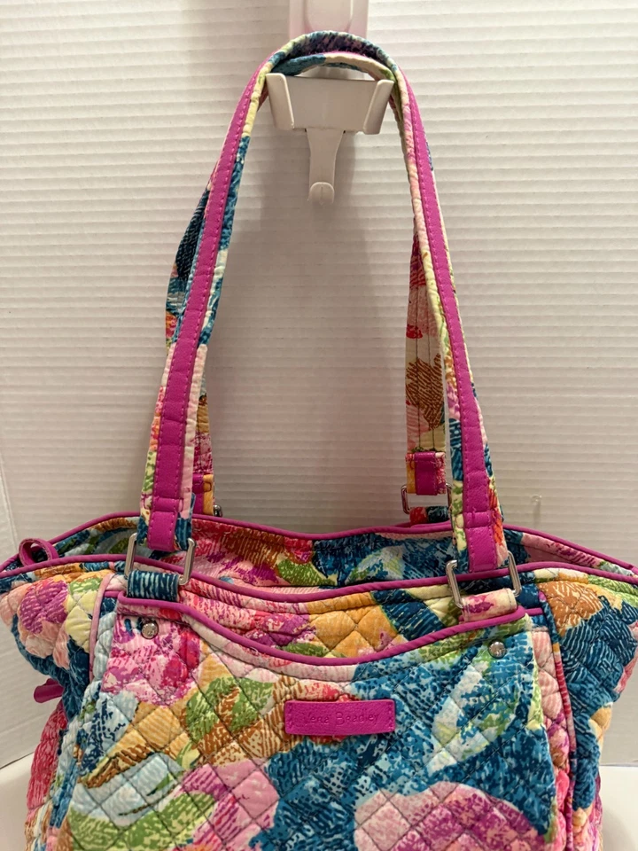 Bolso de Mano Vera Bradley Retirado Cartera Acolchado Multicolor Pop PATRÓN RETIRADO Foto 3 de 4