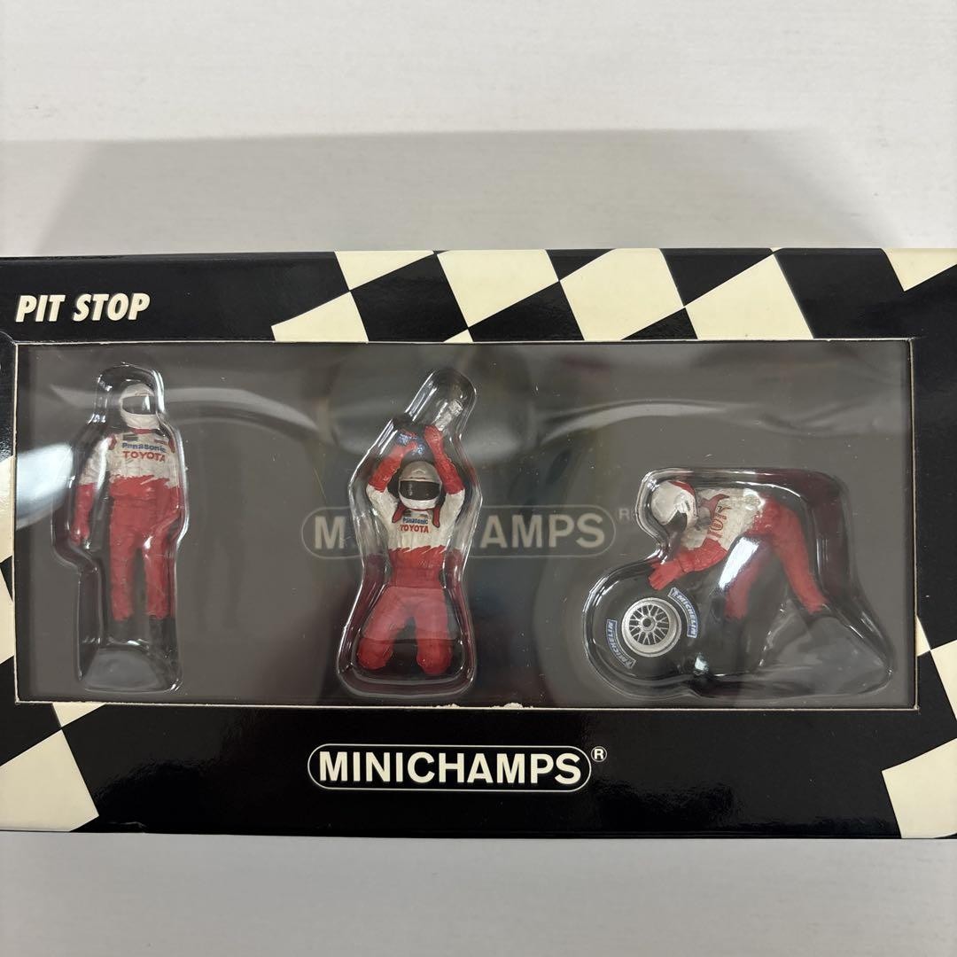 1/43 ミニチャンプス　F1 パナソニック トヨタ　PIT STOP 4セット 1/43 Mini Champs F1 Panasonic Toyota Pit Stop 4 Sets | eBay