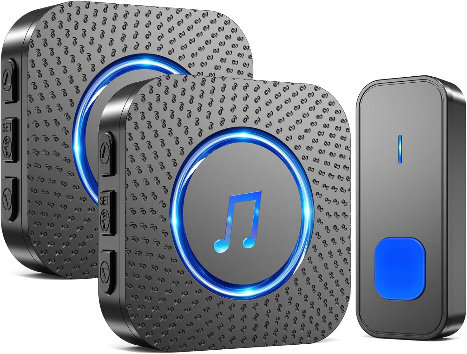 Campanello Senza Fili Da Esterno Interno, Campanello Casa Wireless Pulsante a Lu
