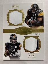 2016 Panini Flawless Dual Diamond Memorabilia Le’Veon Bell / Jerome Bettis 22/25