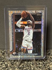 Shai Gilgeous-Alexander #115 2025-26 Topps Flagship Silver Sand Glitter Parallel