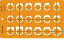 Jewelry Design Template Stencil Rings Side View Sketching  Drafting 210 x 125mm